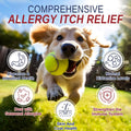 Dog Allergy Chews 200 Treats, Dog Allergy and Itching Skin Relief Bites Immune Support Dogs Probiotics for Yeast, Itchy 