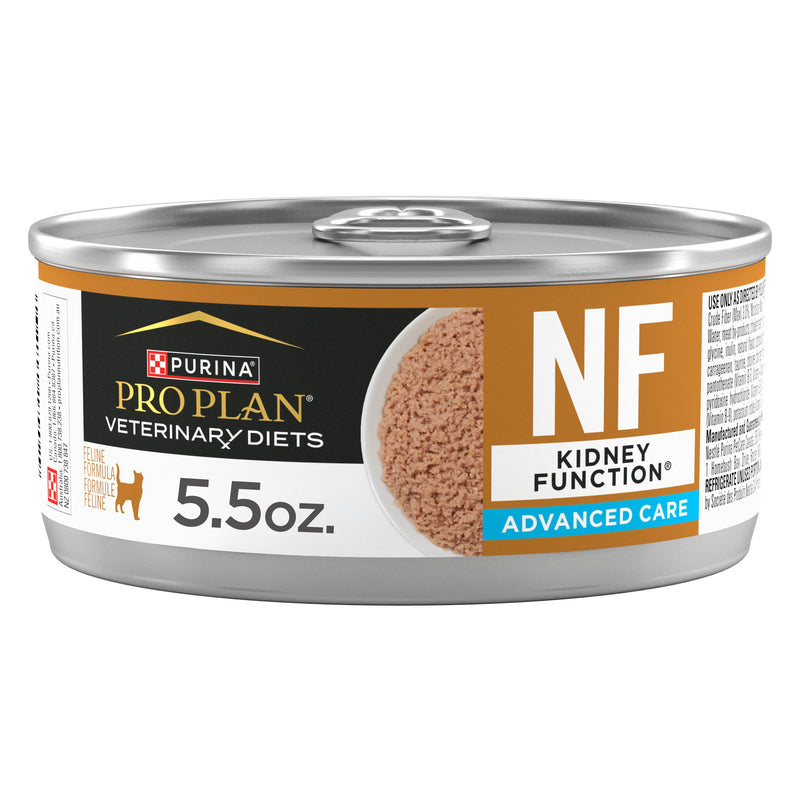 Pro Plan Veterinary Diets Purina NF Kidney Function Advanced Care Feline Formula Adult Wet Cat Food Pate - (Pack of 24) 5.5 oz. Cans