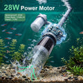Electric Aquarium Vacuum Gravel Cleaner 5-in-1 Fish Tank Cleaning Kit 28W Automatic Gravel Vacuum for Aquarium 10-100 Ga