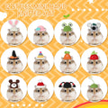 Silkfly 12 Pcs Mini Pet Hat, Crochet Hat for Small Animals, Fresh