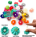YAKA 40PCS(20Paris) Cute Dog Hair Bows with Rubber Bands Pearls Flowers Topknot Dog Bows Pet Grooming Products 20 Colors