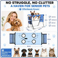 Dog Grooming Hammock with Stand, Pet Grooming Hammock for Small Dogs & Cats, Foldable Groomings Table Alternative for Na