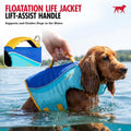 Tuff Pupper Dog Life Jacket | High Buoyancy Dog Swim Vest with Rescue Handle | Adjustable Secure Fit | Reflective Safety