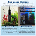 hygger 11W Aquarium U-V Light with Timer, 360° Protective Shield Clean Lamp for Green Water & Algae, Amphibian Small U-V