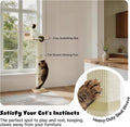 Cat Window Perch with Thick Sisal Scratching Post, Cat Hammock for Window, 53.5" Adjustable Tall Cats Scratching Post wi