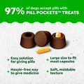 Greenies Pill Pockets Large Size Dog Treats, Hickory Smoke, 15.8 oz