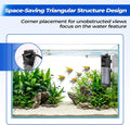 AQQA Aquarium Internal Filter for 2-10 Gallon, Submersible Fish Tank Filter