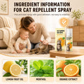2Pcs Cat Deterrent Spray, Natural Anti-Scratch Cat Spray for Cats & Kittens, Orange Scent Cat Repellent Spray to Protect