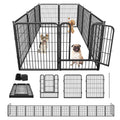 Jhsomdr Dog Playpen 32 inch 10 Panels Portable Pet Fence Outdoor for Yard Indoor Dog Pen for Medium/Small Animals, Large Pet Puppy Playpen Heavy Duty Pet Fence for RV Camping, Yard