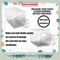 Dog Crate Divider Panel 2-Pack, 20.47" H x 15.74-29.13" W, Glossy Black
