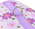 Mile High Life Dog Harness, Air Mesh Floral Vest Harness for 20 lbs Small Dogs & Cats, Easy Get on Adjustable Easy Closures Both Neck and Chest (Purple Flower, S Chest 16"-18")