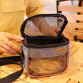 Sugar Glider Carrier Bag, Transparent Breathable Travel Bag for Hamster, Gecko,Baby Hedgehog, Transport Pouch with Breat