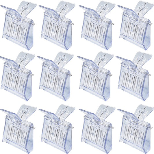 ROYHOO 12 Pieces Bee Queen Clip Plastic Clip Queen Bee Cage Catcher