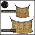 Bloomoak Ultra Slow Feed Hay Net with 4 Carabiner Clips for Horses/Soft Flat Hanging Hay Bag with Large Capacity for Ful