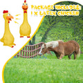 Hungdao 1 Pcs Horse Toys Latex Squeaky Squeeze Chicken Squeak Turkey Balls