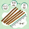 Nature Gnaws Extra Thin Bully Sticks for Small Dogs 5-6" (10 Count) - Long Lasting for Light Chewers and Puppies - Natural Beef Dog Chew Bones