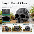 Skull Fish Tank Decor, Gothic Aquarium Hide - Resin Reptile Cave