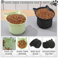 2 Pack Elevated Slow Feeder Cat Bowls Anti Vomit Tilted Raised Cat Bowls