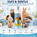 Critter Shampoo for Small Pets -Small Animal Fragrance & Detergent Free Shampoo - Sensitive Skin Shampoo for Ferrets, Guinea Pigs, Rabbits, Hedgehogs, Hamsters & Sugar Gliders (8 oz Fragrance Free)