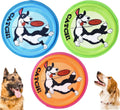 XIGOU Dog Flying Disc, 3 Pack Dogs Flyer Toys, Lightweight Flying Disc Dog Fetch Toy for Small, Large Dogs & Puppies - F