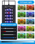 SEAOURA WRGB DIY Aquarium Light for 48-54in Freshwater Fish Tank