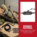 3 Sizes Lizard Harness and Leash Set, Soft Leather Reptile Leash with Cool Wings for Bearded Dragon Iguana Gecko Chamele