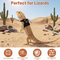 Yuanchu 3 Pack Adjustable Bearded Dragon Harness and Leash Set