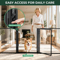 FXW AuraSpace Pro Acrylic Indoor Dog Playpen, Heavy-Duty with Metal Frame, 32" Height 8 Panels for Small and Medium Dogs, Black│Patented