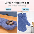Hamster Anti Bite Gloves Sugar Glider, Calming Anti Bite Gloves and Feeding Spoons, Soft Bonding Mitt for Training Groom