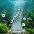 Fish Tank Bubbler, 3.2 Inch Aquarium Air Stone Kit, Nano Quiet Oxygen Diffuser for 20-70 Gallon Tanks, High Dissolved Ox