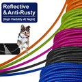Dog Leads for Yard, 35ft Tie Out Runner Steel Wire Cable, Heavy Duty Pet Tether Chains for Dogs Up to 130 Lbs, Outside, 