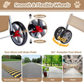 Foldable Pet Stroller 4 Wheels for Small Medium Dogs Cats