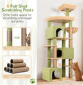 Globlazer Cactus Large Cat Tree for Large Cats, Tall Sturdy Cat Tower, S80