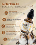 Pet Fur Care Oil - Detangles, Reduces Shedding - Adds Shine with Collagen & Natural Oils - Leave-in Conditioner for Dogs