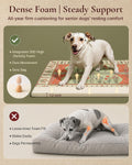 Exsnugy Dog Crate Pad,Boho Washable Dog Bed Mats for Medium Pets, 35x22