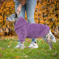 Fuzzy Dog Sweaters for Large Dogs Dog Hoodie Soft Double-Sided Plush Fleece Pet Sweater Pet Clothes Coats Hoodie Sherpa 