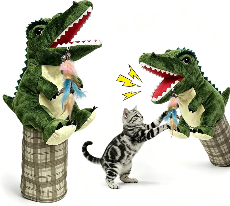 Cat Wrestling Glove Hand Puppet Toy, Interactive Cat Toy for Indoor Cat