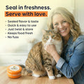 Yellow Hydrant Canned Cat Food Storage Container Patent Pending Reusable Airtight Can Cover Pet Food Sealer - Keeps Cat Food Container Sealed and Fresh in the Fridge, Eliminates Odor (1 pack)