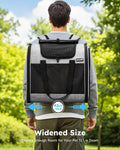 Pecute Cat Backpack with Widened Interior Space, Upgraded Dog Backpack Carrier with Various Ways to Carry, Pet Backpack 
