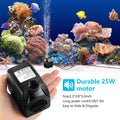 CWKJ Fountain Pump, 2 Packs 400GPH Submersible Water Pump with 6.5ft Tubing