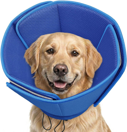 AOFITEE Soft Dog Cone, Adjustable Cone for Dogs After Surgery