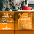 Free-Range Bone Broth for Dogs &Cats, Mobility Formula w/Collagen Peptides to Help Support Hip & Joints, Digestion, Skin