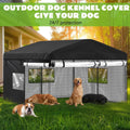 Oxford Cloth Kennel Cover Waterproof PVC Window