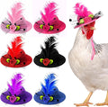 Weewooday 6 Pcs Chicken Hats for Hen Mini Chicken Helmet Accessories