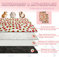 2 Pack Guinea Pig Cage Liners, 24"x48" Washable Waterproof Bedding for Rabbit, Bunny, Hamster & Small Animals, Reusable 