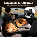 APakBak Dog Seat Belt for Car, Adjustable Dog Car Harness Seatbelt for Small Medium Large Dogs, Heavy Duty Travel Safety Restraint with Locking Aluminum Hook & Reflective Nylon Strap, Black