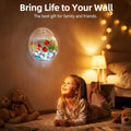 iplusmile Wall Mounted Fish Bowl - 9 Inch Round Acrylic Betta Fish Tank, Hanging Bubble Vase for Plant Propagation & Hom
