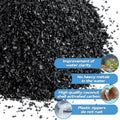 MAQIHAN Activated Charcoal Pellets - 0.9 LB Activated Carbon, 3 Nylon Bags