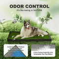HQ4US 4LEGS Grass Pee Pads for Dogs Potty with Foldable Dog Litter Box