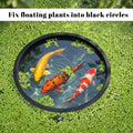 JJUNW 5 Pcs Aquarium Floating Plant Corral, Fish Feeding Ring Fish Tank Aquarium Floating Plants Barrier, 5 Sizes of Flo